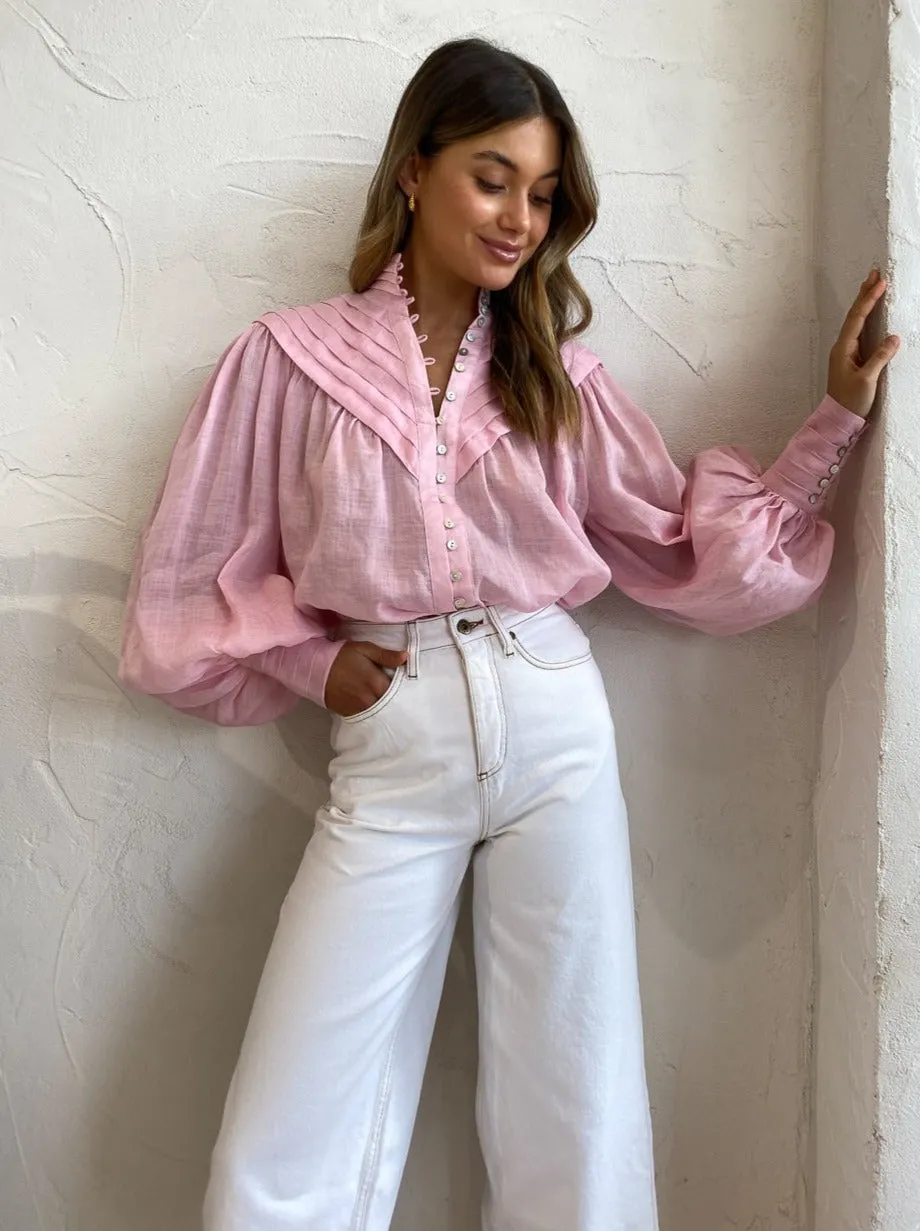 Alemais Halcyon Shirt in Candy Pink