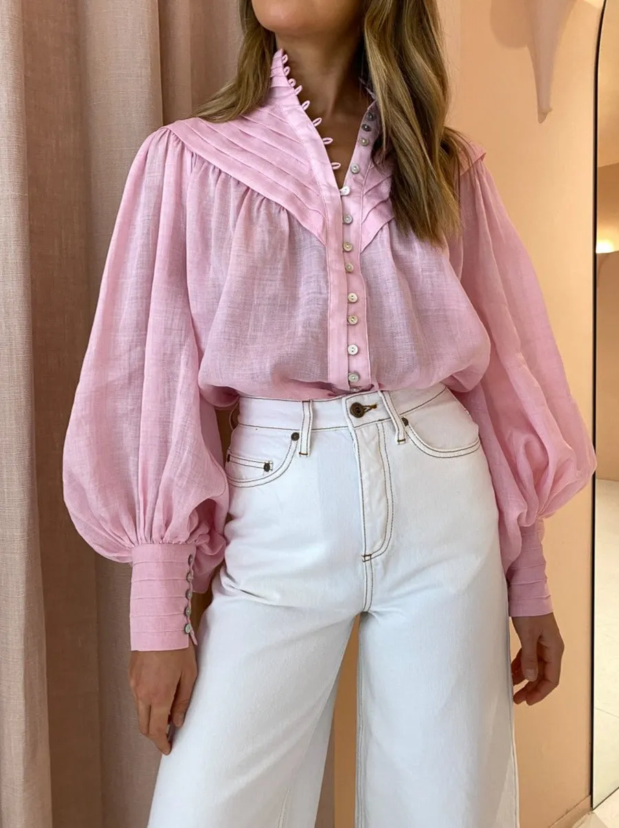 Alemais Halcyon Shirt in Candy Pink
