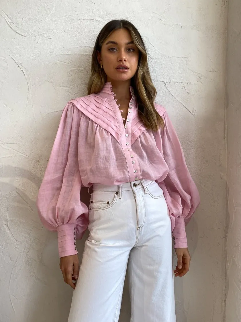 Alemais Halcyon Shirt in Candy Pink