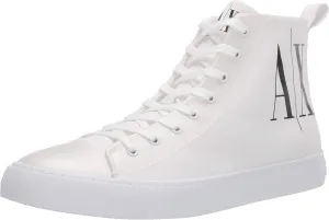A|X ARMANI EXCHANGE Men's Icon Project Logo High Top Lace Up Sneaker