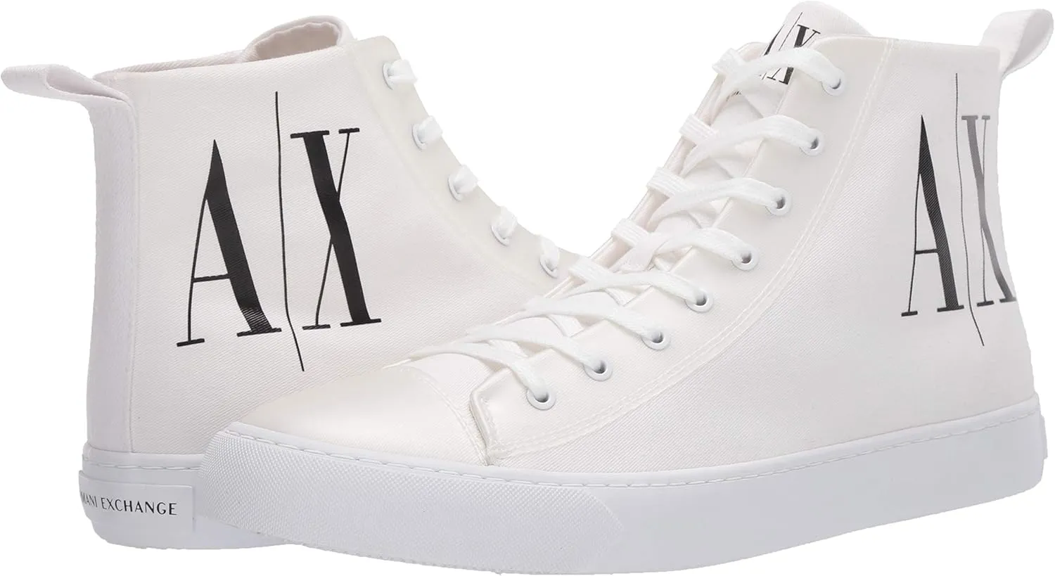 A|X ARMANI EXCHANGE Men's Icon Project Logo High Top Lace Up Sneaker