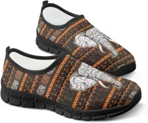 Binienty Aztec Slip on Shoes for Men Women Casual Hands Free Shoes No Laces Casual Loafers Travel Walking Footwear