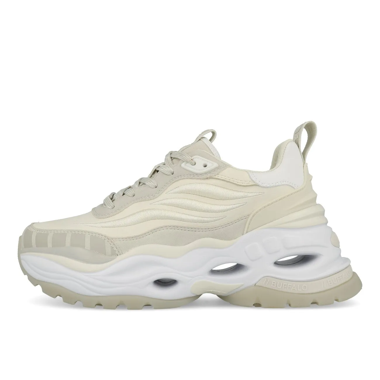 Buffalo Triplet Third Sneaker Low Damen Vegan Nappa Mesh Cream