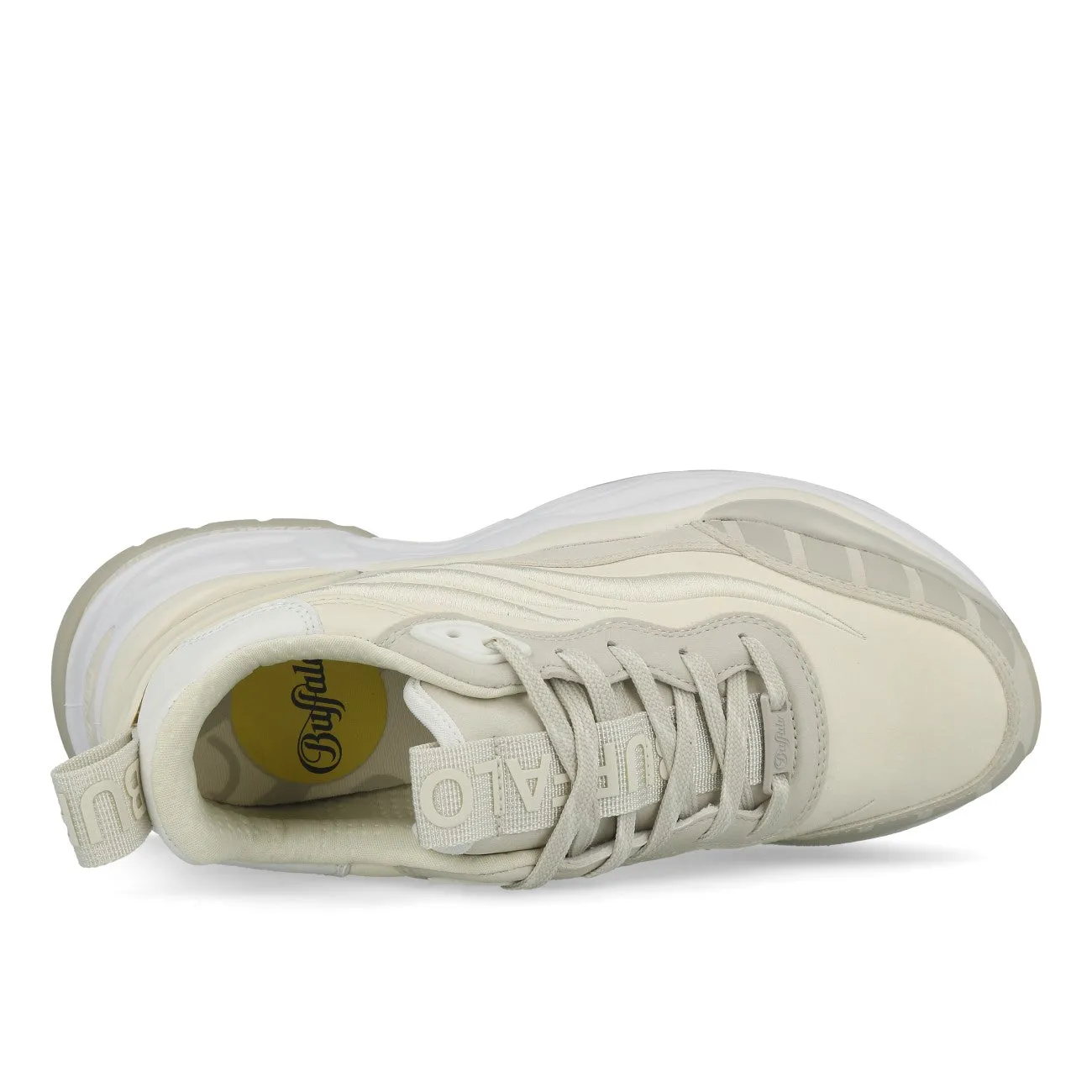 Buffalo Triplet Third Sneaker Low Damen Vegan Nappa Mesh Cream