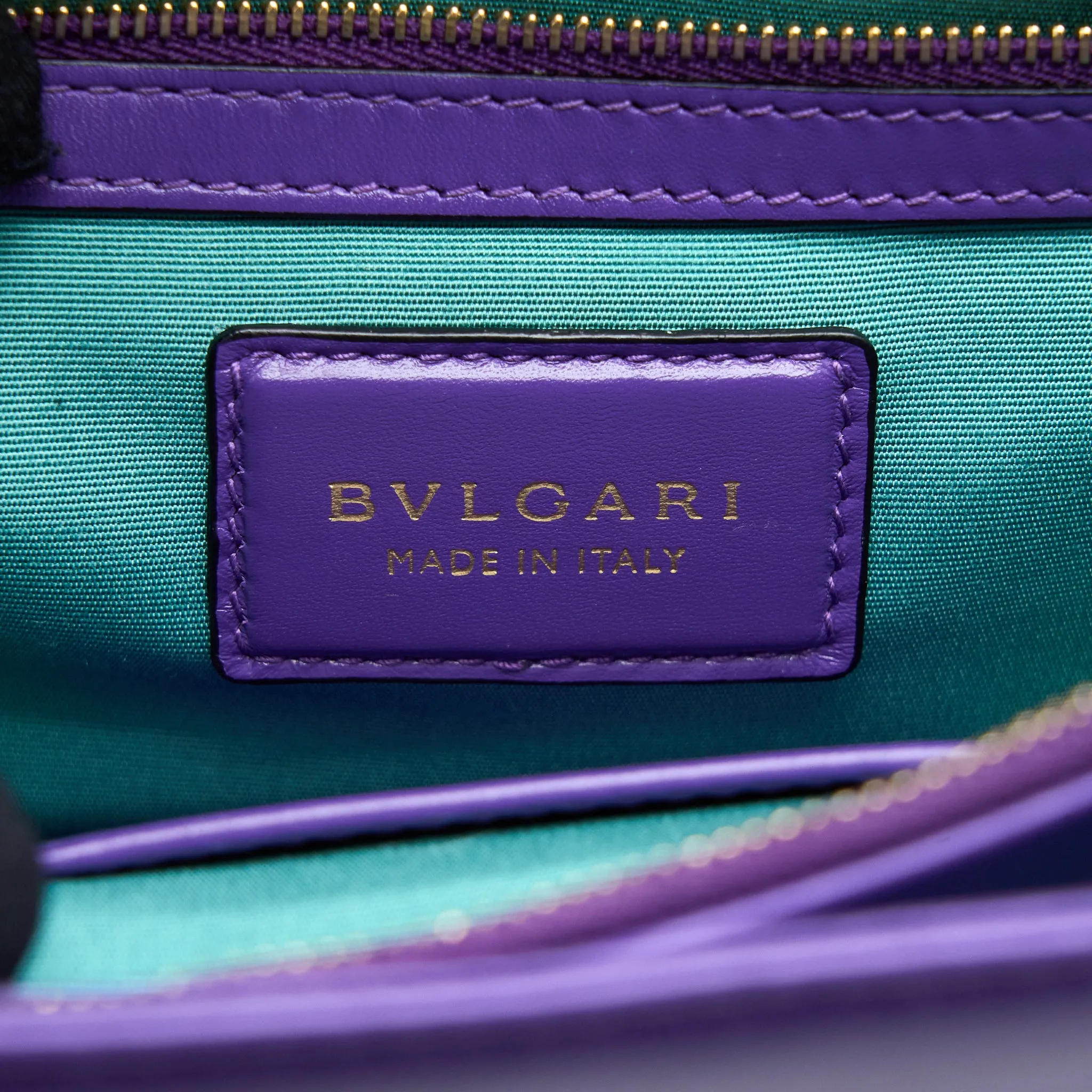Bvlgari Serpenti Forever Shoulder Bag Calfskin Purple GHW