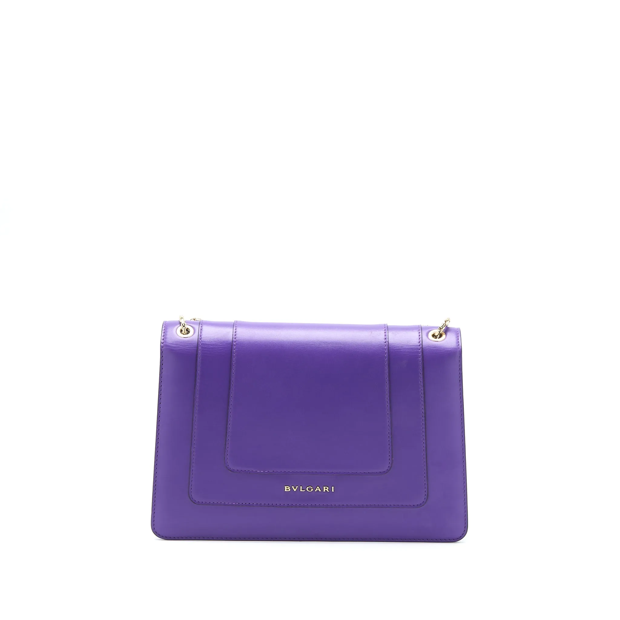 Bvlgari Serpenti Forever Shoulder Bag Calfskin Purple GHW