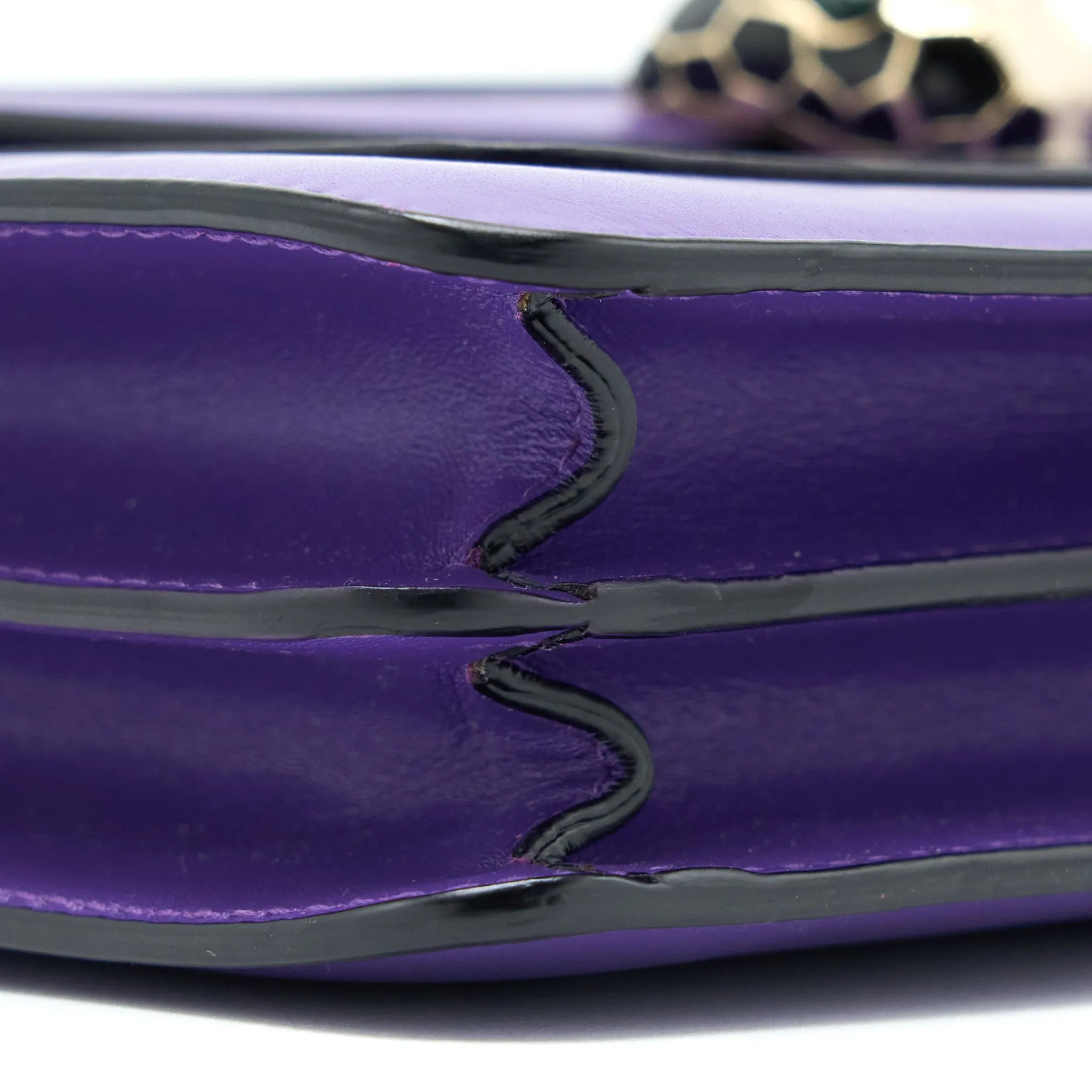 Bvlgari Serpenti Forever Shoulder Bag Calfskin Purple GHW