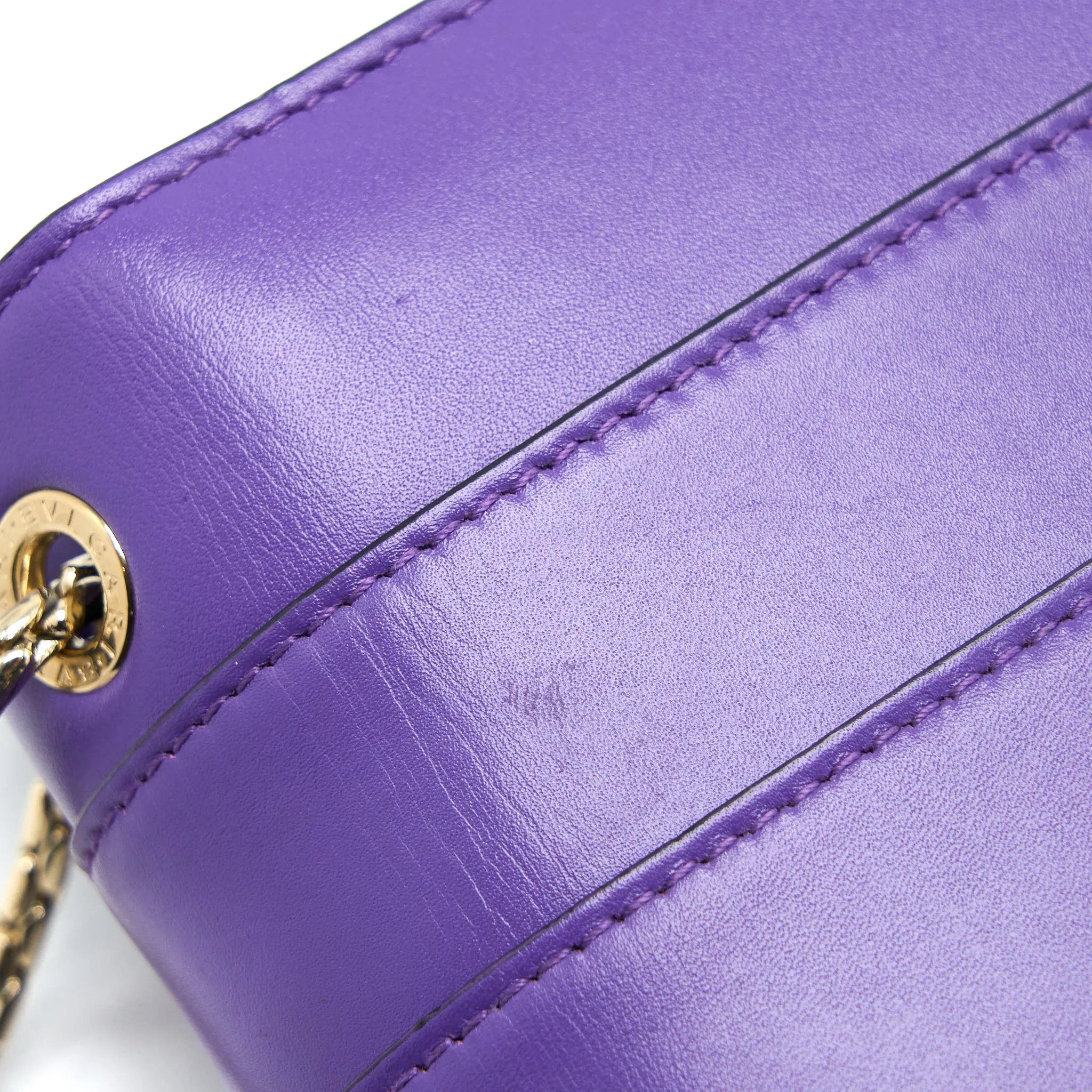Bvlgari Serpenti Forever Shoulder Bag Calfskin Purple GHW