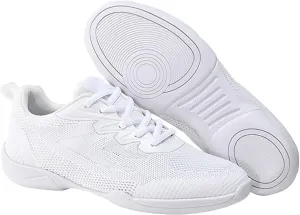 Cheer Shoes Boy White Dance Shoes Youth Cheerleading Sports Training Athletic Comfortable Shoes Breathable Girl  (White, 27)