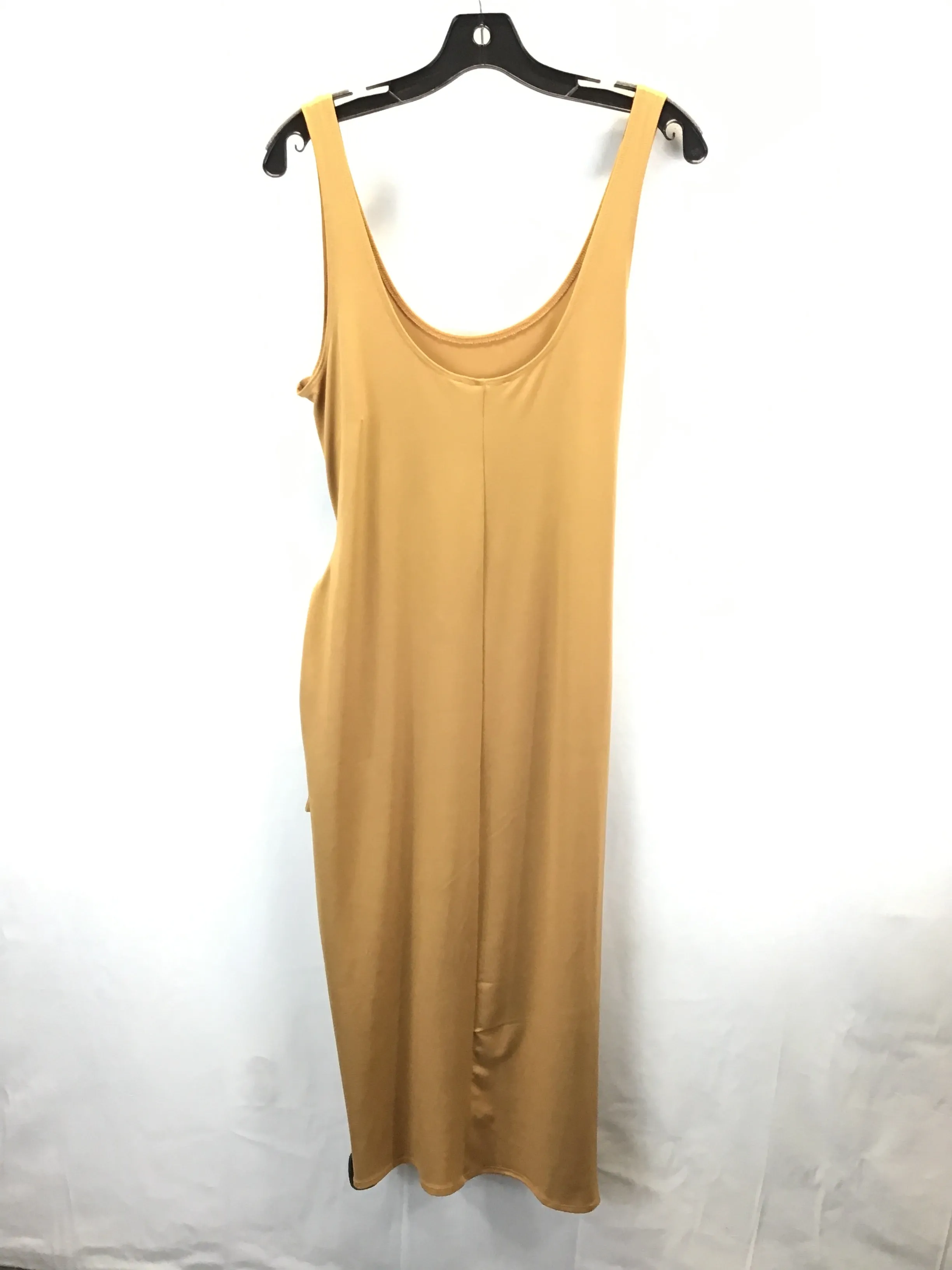 Dress Casual Midi By Forever 21 In Yellow, Size: Xl