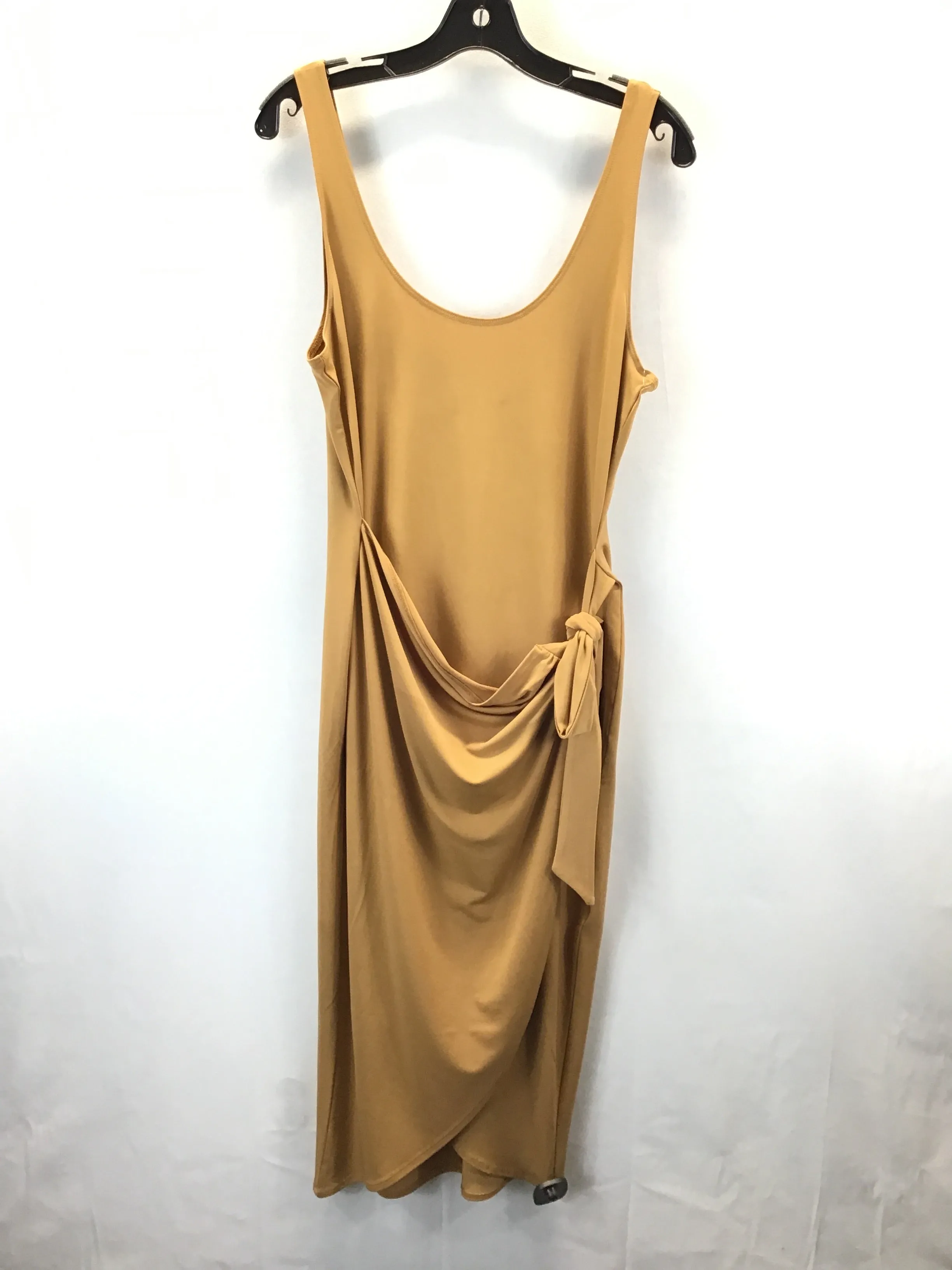 Dress Casual Midi By Forever 21 In Yellow, Size: Xl