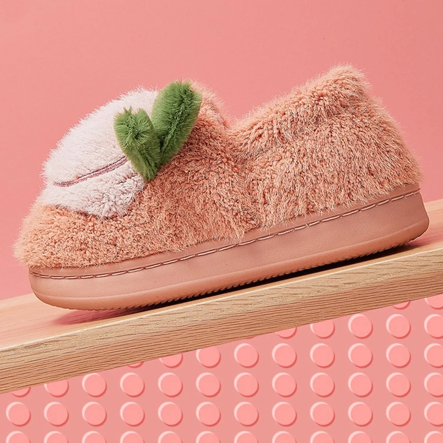 Girls Cute Crtoon Fuzzy Slippers with Memory Foam Kids Plush Warm Winter House Shoes Toddler Crochet Unisex lats