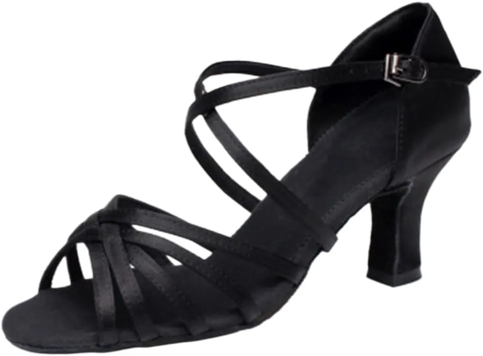 High Heels High-Heeled Latin Dance Shoes for Women and Girls Soft Ballroom Dance Sandals for Tango and Salsa