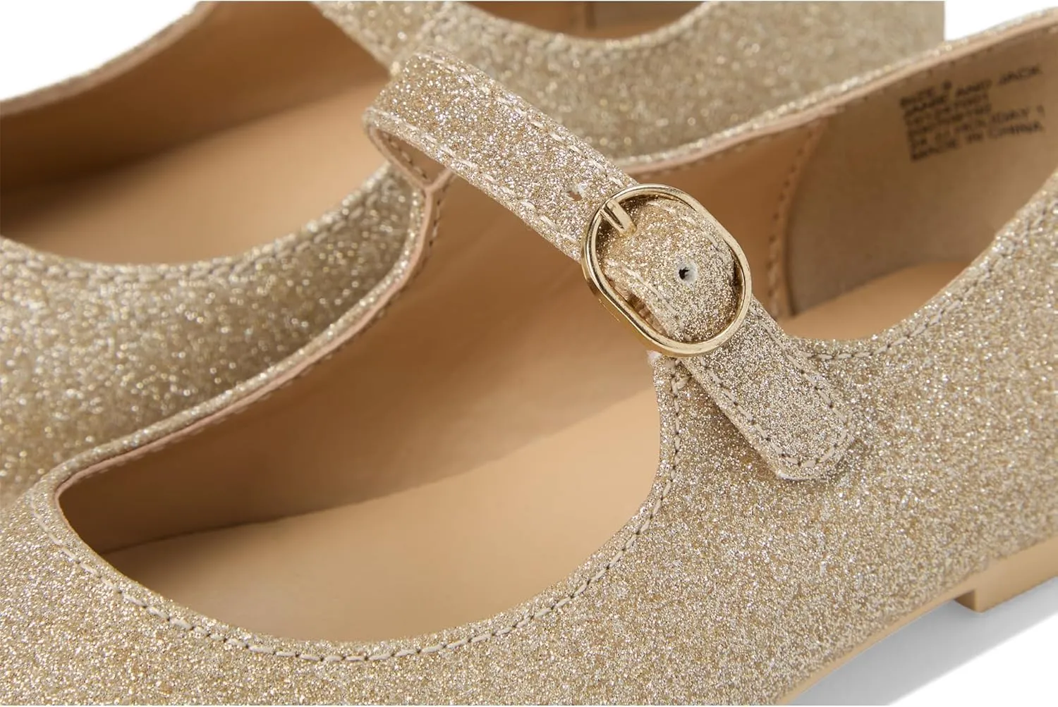 Janie and Jack Girl's Glitter Bow Flat (Toddler/Little Big Kids) Ballet