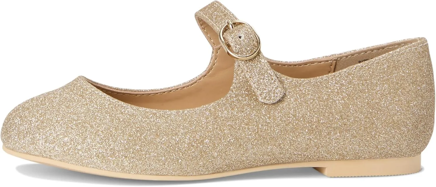 Janie and Jack Girl's Glitter Bow Flat (Toddler/Little Big Kids) Ballet