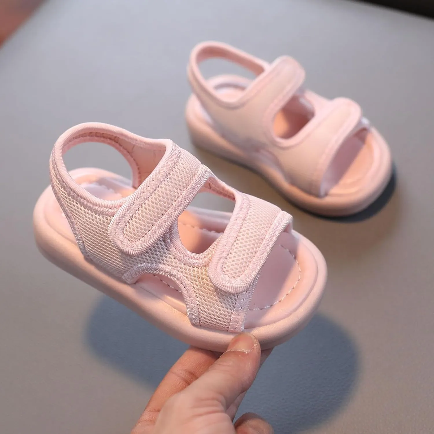 Kids Sandals Boys Girls Lightweight Athletic Sandals with Adjustable Webbing for Hiking Walking Girls Size 2