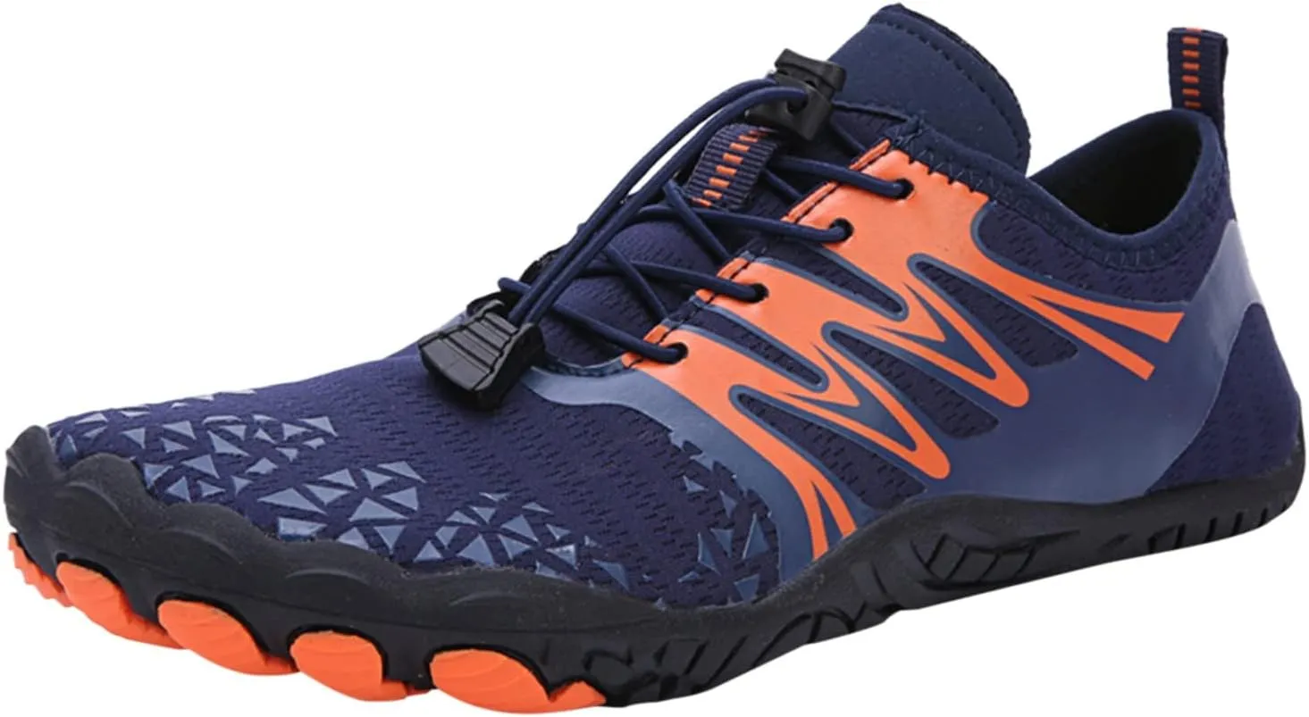 Men And Women Shoes Outdoor Beach Shoes Swimming Water Shoes For Diving Hiking Shoes Vegan Athletic (Dark Blue, 6.5)