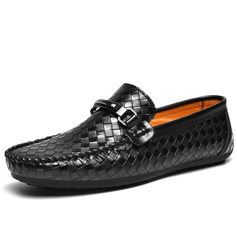 Men's Casual Leather Shoes Flat Heel