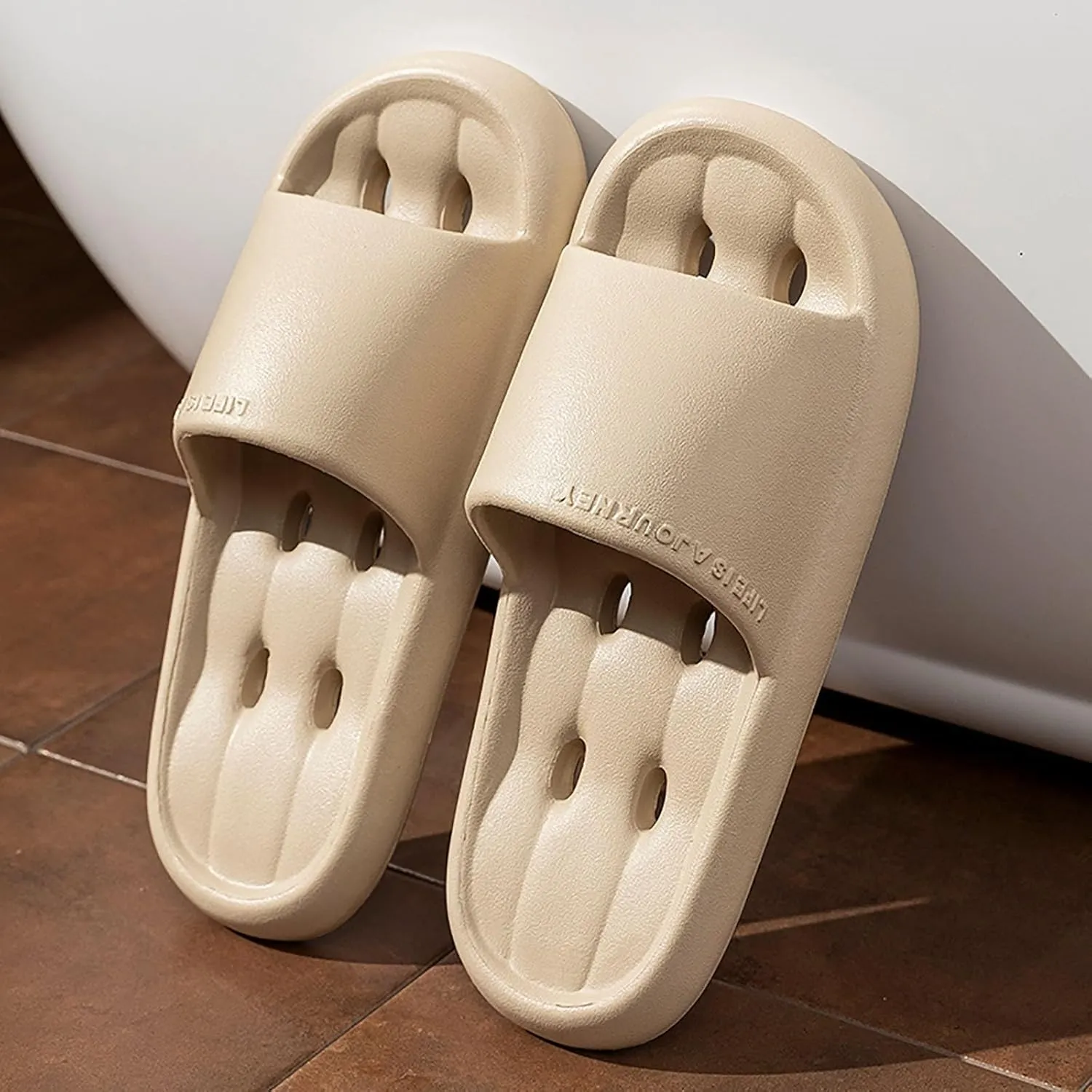 Mens Shower Shoes Womens Slides Mens Slippers Shower Shoes Women Ultra Comfort Open Toe Pool Slippers