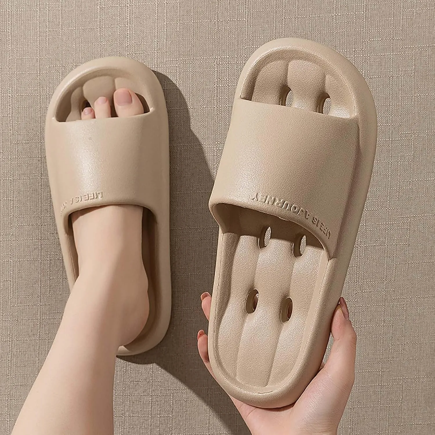 Mens Shower Shoes Womens Slides Mens Slippers Shower Shoes Women Ultra Comfort Open Toe Pool Slippers