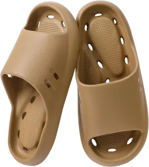Mens Slippers Slides for Women Bathroom Slippers Men Shower Shoes Women Drainage Hole Lightweight Non Slip