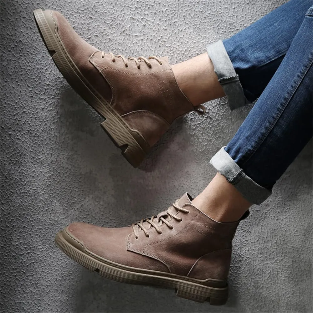 Men's Waterproof Anti-slip Hiking Boots Casual Chukka Boots for Men Men's Motorcycle Casual Working Boot