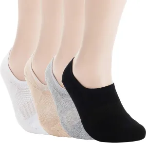 Pro Mountain No Show Socks Wide Toe Box For Health Bunion Unisex Size S to X-Large Cotton Cushion Footies