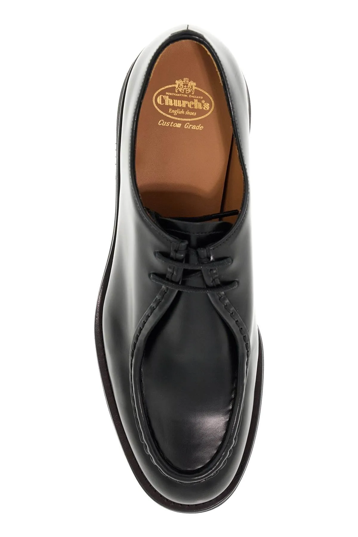 "nelly brushed leather lace-up DE0266 9SN BLACK