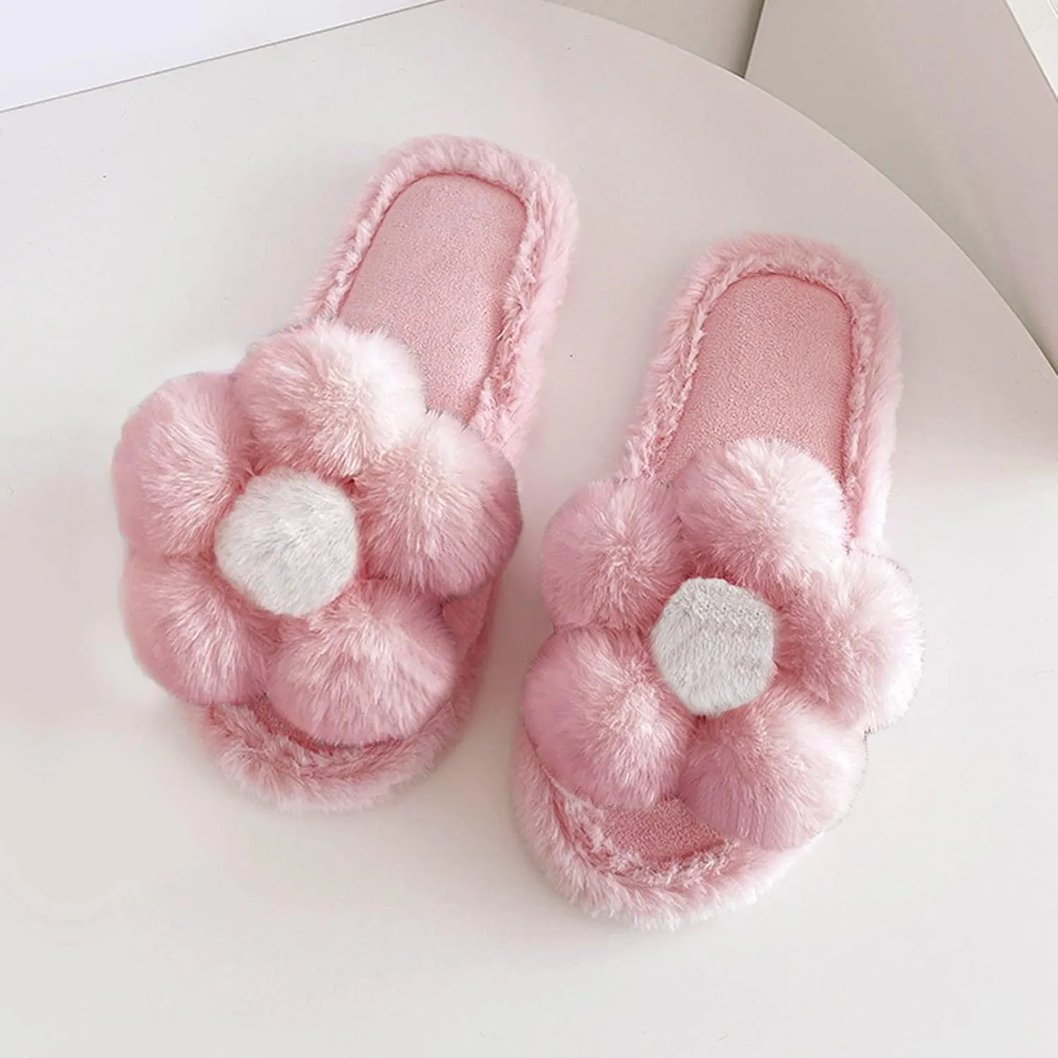 SBGMoSJ Matching Bedroom Slippers for Couples Waterproof Snow Slippers House Slippers for Women Fluffy Slippers for Men Memory Foam Christmas Stocking Stuffers Gifts for Wife 2023