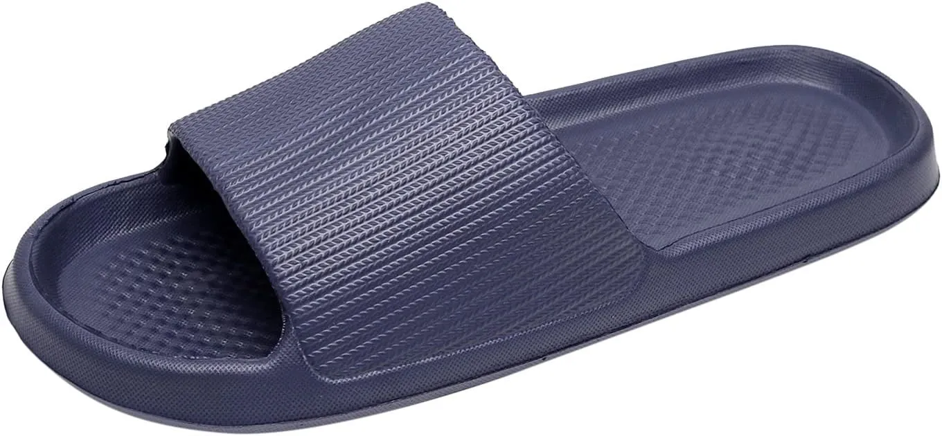 Shower Sandals Men Bathroom Slippers Non Slip Indoor Home Bedroom Pool Slides Quick Drying Non Slip Slippers Flip Flops Men Travel for Women and Cloud Slides for Women