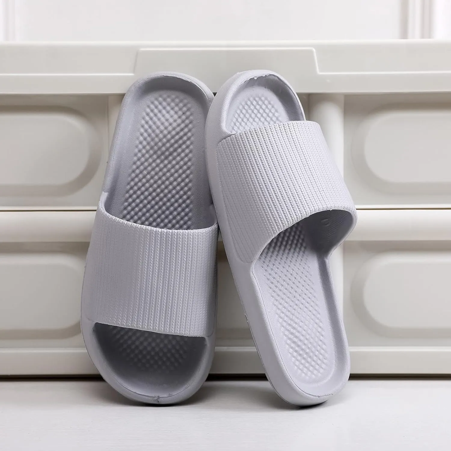 Shower Shoes Men's Athletic Outdoor Sandals Slides Shower Shoes Quick Drying Sandals Indoor and Outdoor