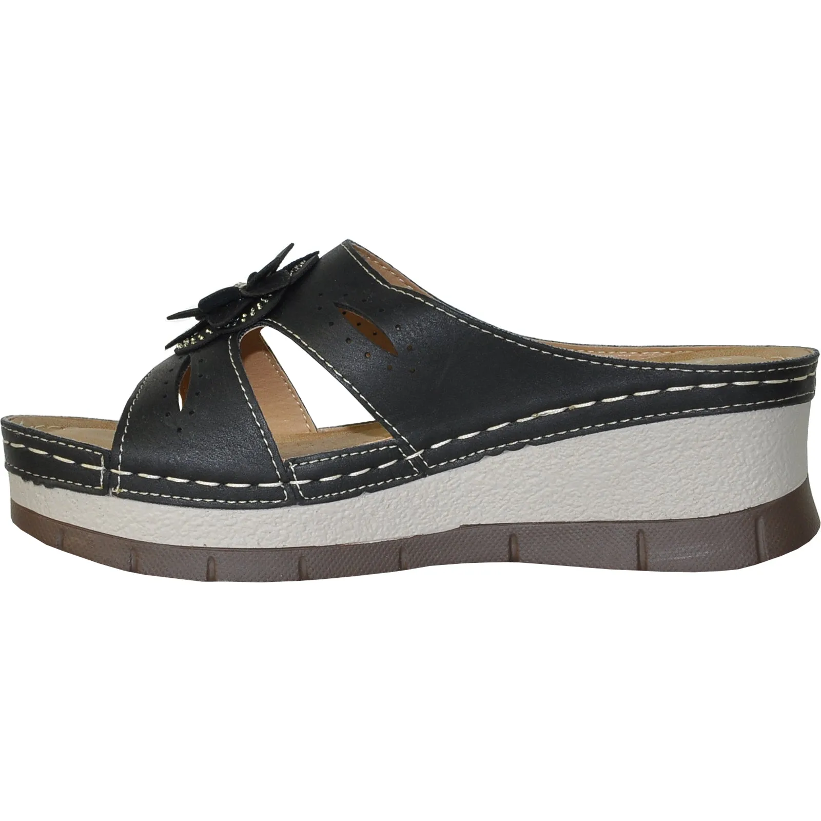 VANGELO Women Sandal DESTINY Wedge Sandal Black