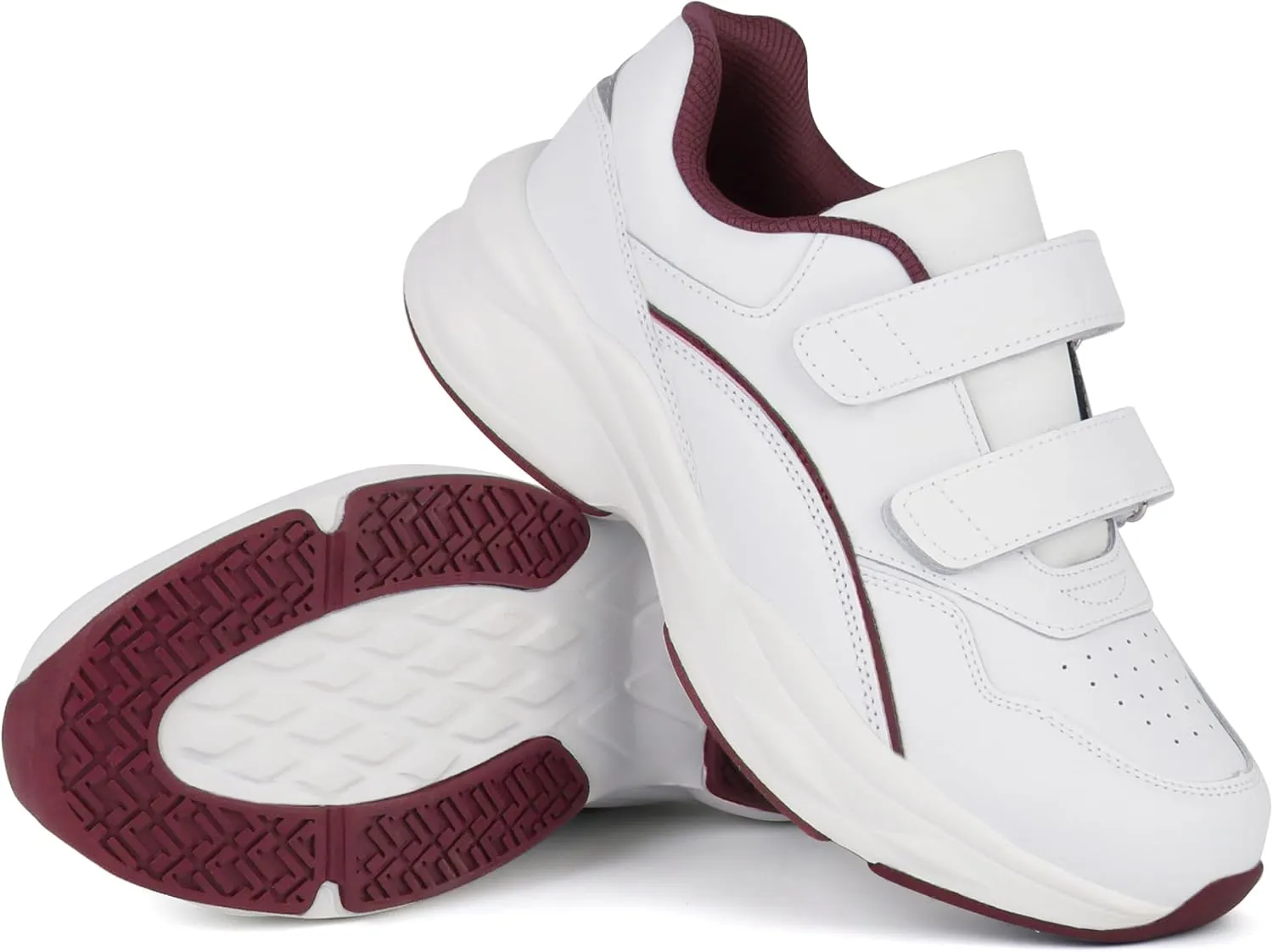 Women Diabetic Leather Shoes Orthopedic Walking Shoes Wide Toe Box Shoes