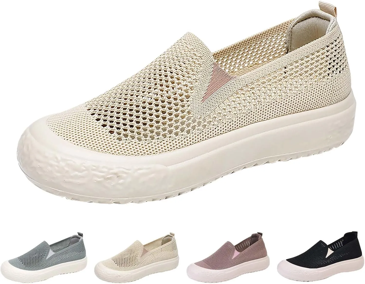 Women's Soft Orthopedic Shoes Breathable Woven Go Walking Slip On Foam Shoes Arch Support Casual Shoes for Youth Girls